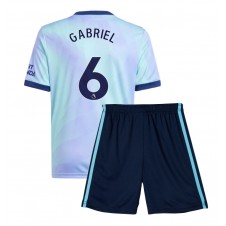 Arsenal Gabriel Magalhaes #6 Tredjedraktsett Barn 2024-25 Kortermet (+ korte bukser)